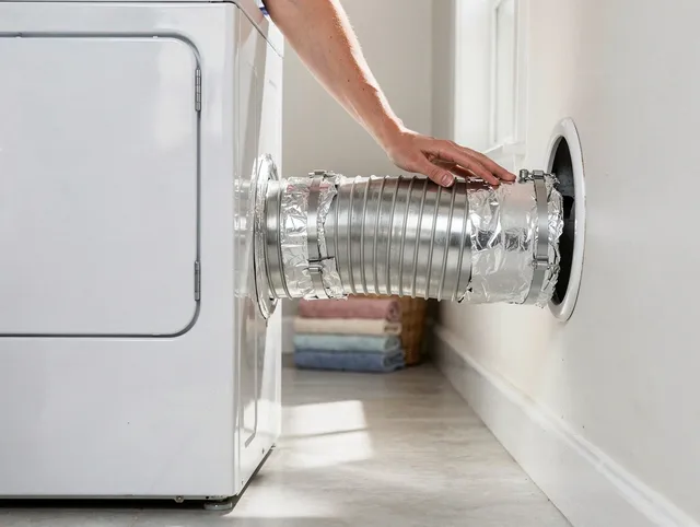 Professional dryer vent hose installation by Hialeah Dryer Vent Cleaning in Hialeah