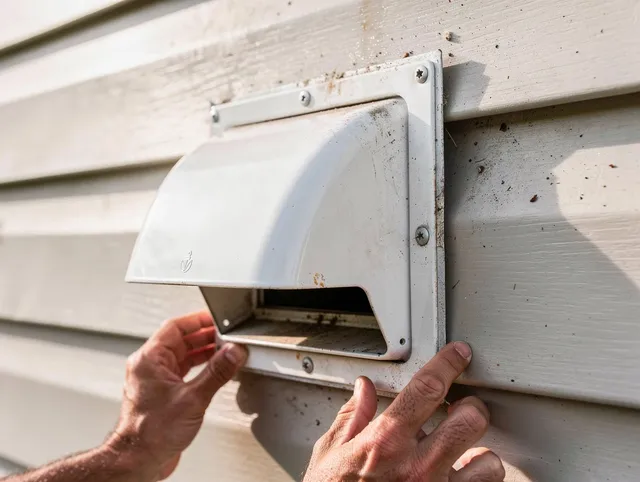 Hialeah Dryer Vent Cleaning technician delivering thorough residential dryer vent cleaning service in Hialeah